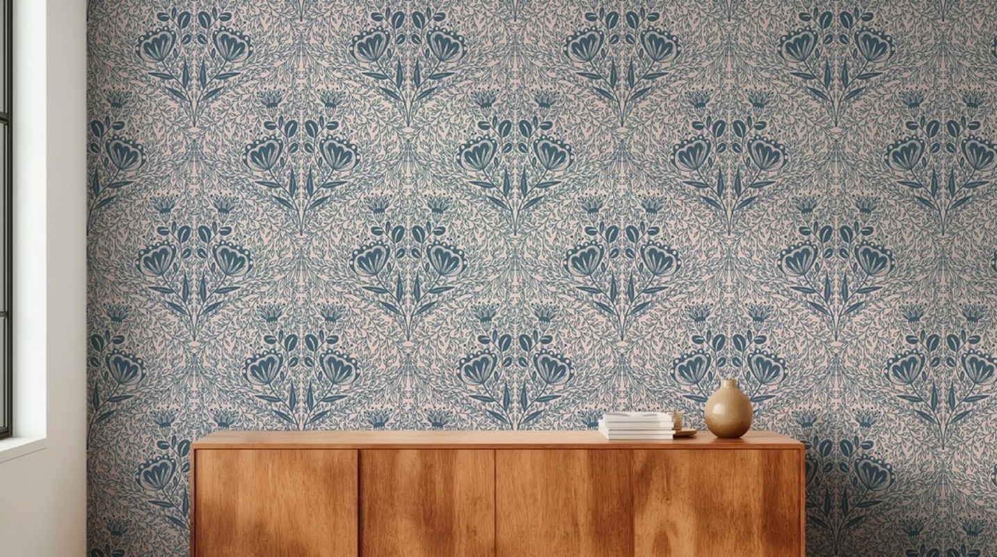 Picture of Fargesammensetning Floral Ogee in Pink - 1032501-03 - 04821-01